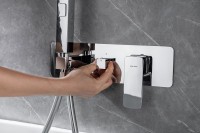 Встраиваемый смеситель для душа и ванны Allen Brau Infinity 5.21011-00 С ВНУТРЕННЕЙ ЧАСТЬЮ, хром