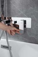 Встраиваемый смеситель для душа и ванны Allen Brau Infinity 5.21011-00 С ВНУТРЕННЕЙ ЧАСТЬЮ, хром