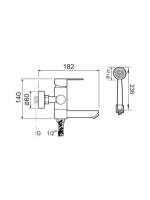 Смеситель для ванны с душем РМС SUS124BL-009E матовый черный Смеситель для ванны с душем РМС SUS124BL-009E матовый черный
