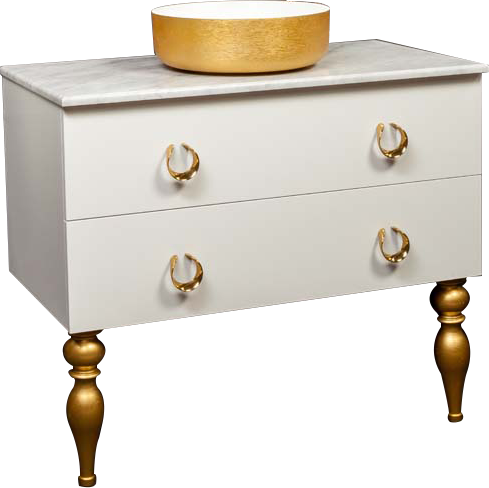 Тумба под раковину со столешницей Armadi Art NeoArt 100 белая