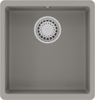 Комплект Мойка Lemark Sinara 400-U 9910063 грей + Смеситель Comfort LM3073PGR грей