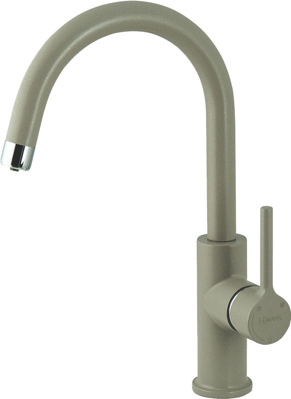 Комплект Мойка Lemark Sinara 400-U 9910063 грей + Смеситель Comfort LM3073PGR грей