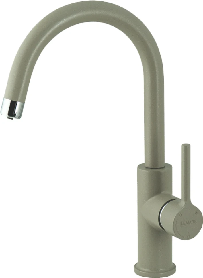 Комплект Мойка Lemark Sinara 400-U 9910063 грей + Смеситель Comfort LM3073PGR грей