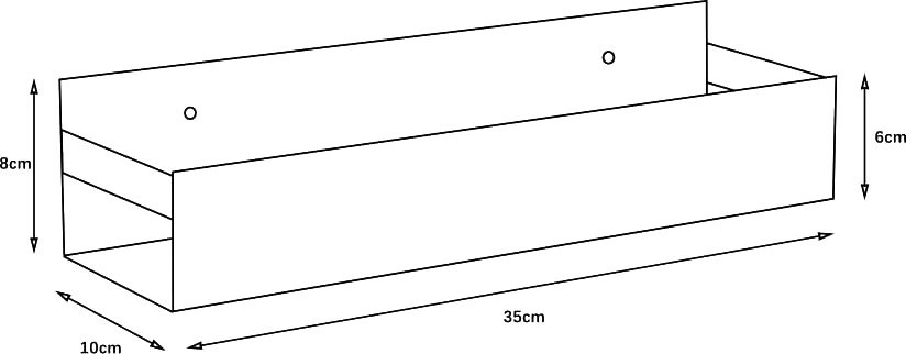 Полка Boheme Q 10965-CR chrome