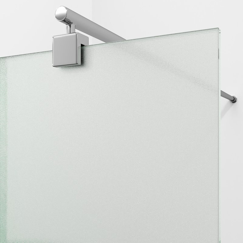 Душевая перегородка Wasserkraft Rur 30W 120 см, профиль хром, стекло текстурное