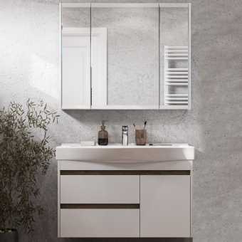 Мебель для ванной AQUATON Нортон 100, подвесная, белый глянец