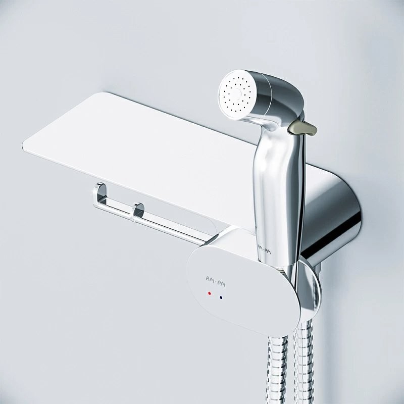 Гигиенический душ AM.PM Like F0202600 С ВНУТРЕННЕЙ ЧАСТЬЮ, со смесителем, хром