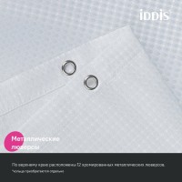 Штора для ванной IDDIS Decor DW01P18i11 180х200, белая