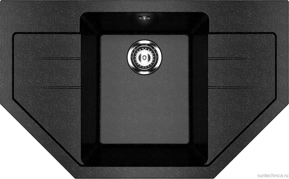 Мойка кухонная Ulgran U-609 -308 черная