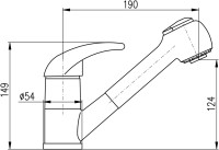 Смеситель для кухни Rav Slezak Dunaj D410.5