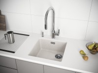 Комплект Мойка Paulmark Lumi LU45SK-BE бежевая + Измельчитель Intenso