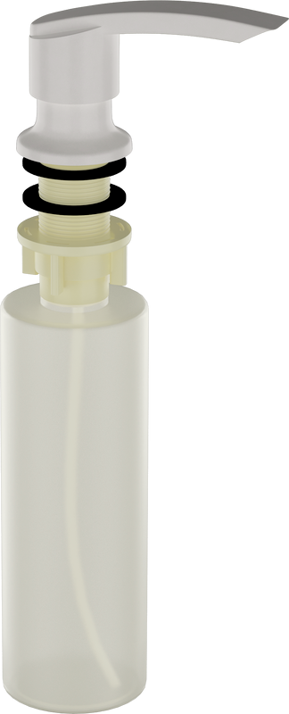 Дозатор для кухонной мойки Ulgran Quartz U-02 ультра-белый