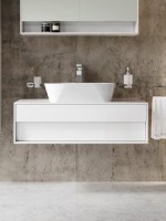 Тумба с раковиной Ravak Step SD 100 глянцевая белая Тумба с раковиной Ravak Step SD 100 глянцевая белая