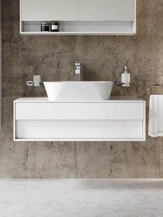 Тумба с раковиной Ravak Step SD 100 глянцевая белая