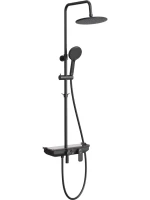 Душевая стойка Lemark Tropic LM7012BL черная