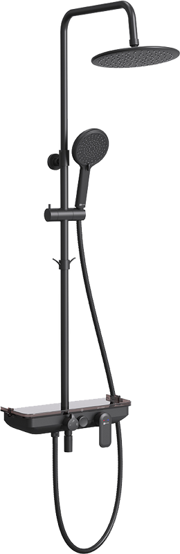 Душевая стойка Lemark Tropic LM7012BL черная