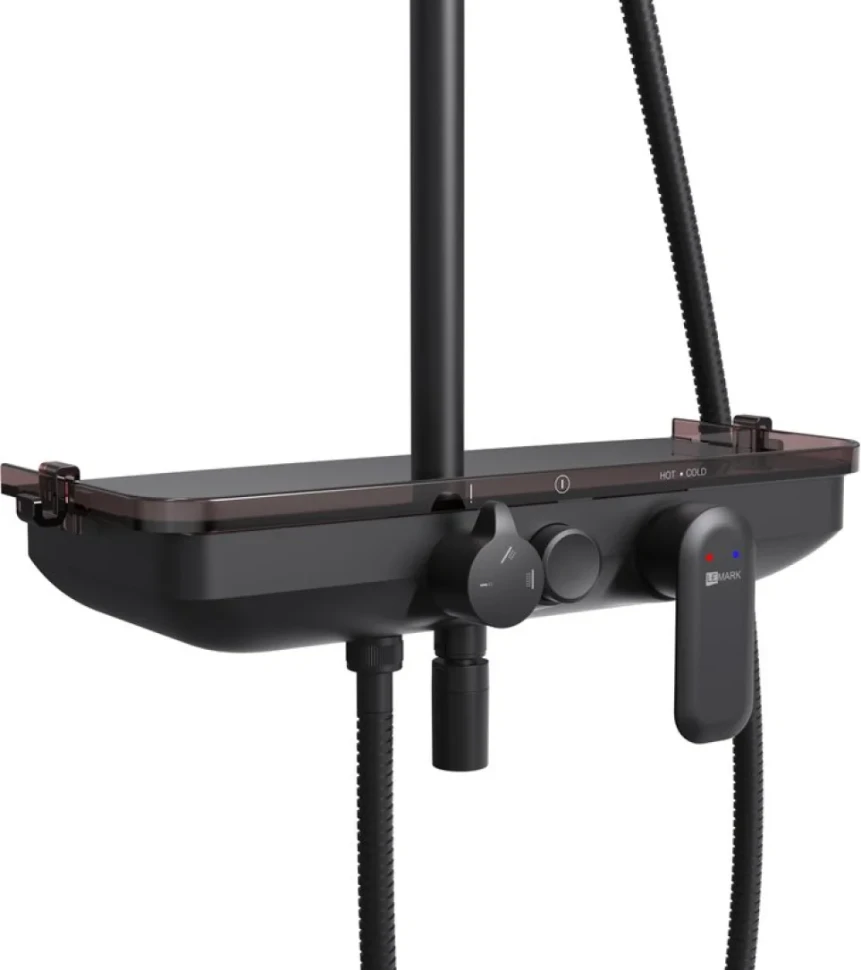 Душевая стойка Lemark Tropic LM7012BL черная