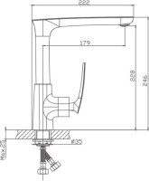 Смеситель для кухни Haiba HB616 HB71616