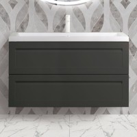 Мебель для ванной комнаты Art&Max Platino 100, подвесная, серая матовая