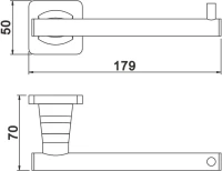 Держатель туалетной бумаги Rose RG1505H черный Держатель туалетной бумаги Rose RG1505H черный
