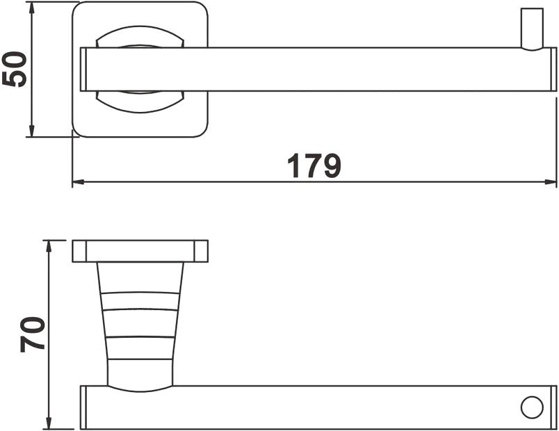 Держатель туалетной бумаги Rose RG1505H черный
