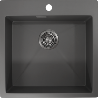Мойка кухонная Granula 5151, графит матовый