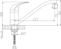 Смеситель для кухни Haiba HB03 HB4903