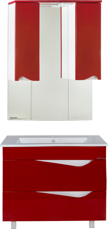 Мебель для ванной комнаты Bellezza Эйфория 105 красная