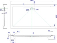 Поддон для душа Royal Bath HP RB8140HP с сифоном
