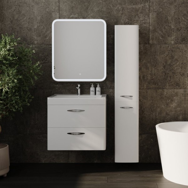 Мебель для ванной комнаты Style Line Каре 70 подвесная, Люкс Plus, белая