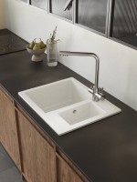 Мойка кухонная Domaci Болонья М-19-001 белая Мойка кухонная Domaci Болонья М-19-001 белая