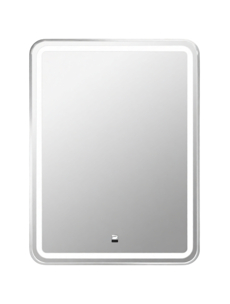 Зеркало Comforty Ситара 60 сенсорное, с подсветкой, с антизапотеванием, серебро