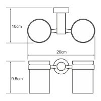 Набор Стакан Wasserkraft Donau K-9428D + Мыльница K-9429 Набор Стакан Wasserkraft Donau K-9428D + Мыльница K-9429