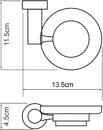 Набор Стакан Wasserkraft Donau K-9428D + Мыльница K-9429