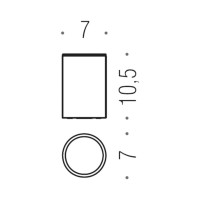 Стакан Colombo Design Plus W4941.HPS1 нержавеющая сталь