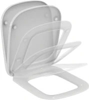 Комплект Унитаз подвесной Ideal Standard Esedra AquaBlade T386001 + Крышка T318101 с микролифтом + Инсталляция Geberit Duofix Delta 458.149.21.1 с кнопкой смыва, хром + Звукоизоляция