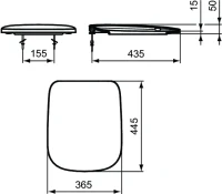 Комплект Унитаз подвесной Ideal Standard Esedra AquaBlade T386001 + Крышка T318101 с микролифтом + Инсталляция Geberit Duofix Delta 458.149.21.1 с кнопкой смыва, хром + Звукоизоляция
