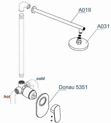 Душевой комплект Wasserkraft A12031