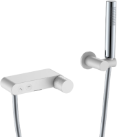 Смеситель для ванны с душем Boheme Stick 123-WCR white diamond chrome