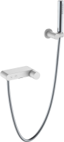 Смеситель для ванны с душем Boheme Stick 123-WCR white diamond chrome