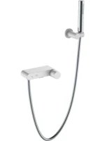 Смеситель для ванны с душем Boheme Stick 123-WCR white diamond chrome Смеситель для ванны с душем Boheme Stick 123-WCR white diamond chrome