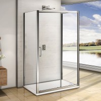 Душевой уголок Good Door Neo WTW+SP+SP 120х90 см + очиститель для стекол