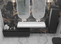 Тумба Armadi Art Flat Valessi Uno-S 140 антрацит матовый