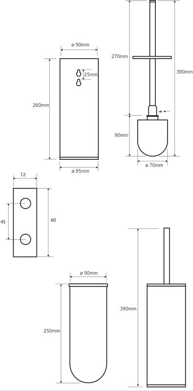 Набор Держатель Bemeta Omega 104112012 + Ершик 102313066
