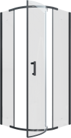 Душевой уголок Ceruttispa Korra Z90B 90х90, черный
