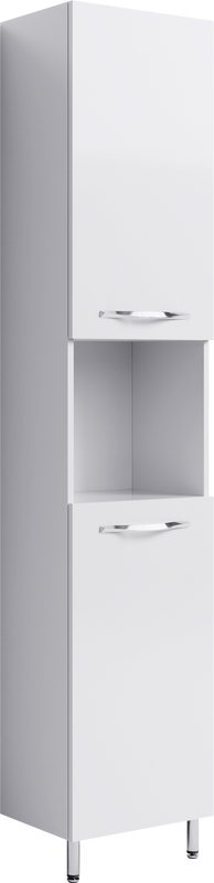 Шкаф пенал для ванной Aqwella Allegro 40 с бельевой корзиной