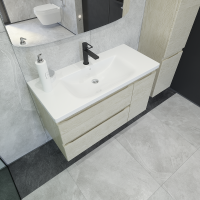 Мебель для ванной комнаты Caprigo Forte 100 R подвесная, беленый дуб