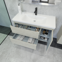 Мебель для ванной комнаты Caprigo Forte 100 R подвесная, беленый дуб