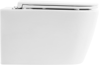 Комплект Унитаз подвесной BelBagno Marino BB105CHR безободковый + Крышка BB870SC с микролифтом + Инсталляция Geberit Duofix UP 320 111.300.00.5 + Кнопка Sigma 01 115.770.JQ.5 лакированная, матовый хром + Крепления 111.815.00.1 к стене + Звукоизоляция