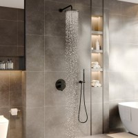 Душевой комплект Berges Nardis 2R 071004 С ВНУТРЕННЕЙ ЧАСТЬЮ, черный матовый